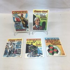 1961 TOPPS CRAZY CARDS Lot of 5 - #’s 4, 20, 22, 49, 53 picture