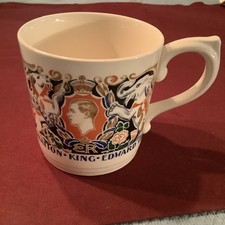 1937 King Edward VIII Coronation Mug, Made In England picture