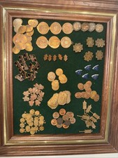 Lot of Vintage Bronze Brass Tokens Awards And Pins picture
