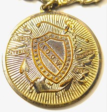 Antique A.O.U.W. Fraternal Medal Watch Fob, Ancient Order Workmen picture