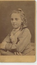 Pretty Young Lady Marshalltown IA Manville & Jarvis CDV Carte De Visite picture