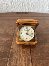 Vintage Travel Alarm Clock | Wind Up | Swiss made | 7 Jewel movement w/ Date picture