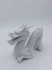Vtg Otagiri White Porcelain Dragon Figure 8