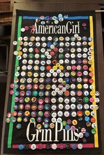 Vintage 90s American Girl Grin Pins banner With Over 230 1” Pins 19.5” X 32 Tall picture
