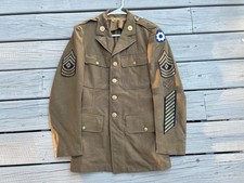 ID'd WW1 & WW2 US Army Vet Uniform Jacket Military WWI WWII picture