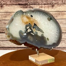 2.3 lb Natural Polished Agate Thin Slice Crystal Mineral Specimen picture