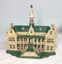 Rare Antique 1890's Ives, Blakeslee & Company Palace green cast iron still bank picture