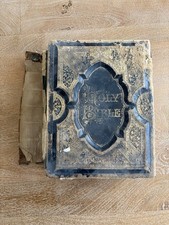 Vitg Antique 1884 Crudens Complete Concordance Family Bible Illustrated 3D Cover picture