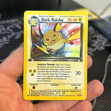 Pokémon TCG Team Rocket Dark Raichu Holo 1st Edition 83/82 2000 - HP picture