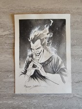 Disney's Hercules Hades Original Art Francesco Manna Signed Commission  picture