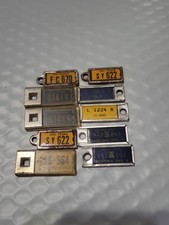Lot Of 10 Vintage DAV License Keychain License Plates PA,OH WV picture