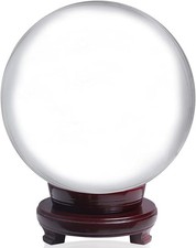 Huge Clear Divination Crystal Ball Meditation Glass Sphere picture