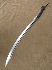 CUSTOM Handmade Forged Chinese Dao Sword High D2 Steel Full Tang Curved Saber picture