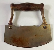 Vintage 19th century Antique chopper/rocking dough knife.  CF Mfg. Co. picture