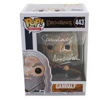 Ian McKellen Signed The Lord of the Rings #443 Gandalf Funko Pop - Gandalf Insc picture