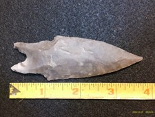 Cent Texas Pedernales Arrowhead, Prehistoric Indian Artifact *FREE SHIPPING BW50 picture