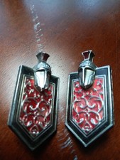 2x Vintage 70s Monte Carlo Grille/ Hood Ornament Badge Cruiser Rat Rod Car Show picture
