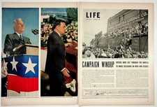 1948 LIFE Magazine Spread Truman Dewey Election Campaign Windup Ephemera picture