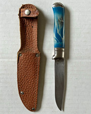 Vintage Whale Fixed Blade Hunting Knife Made In Germany picture