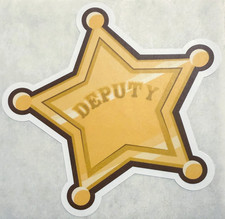 Jessie Deputy Badge Sticker Toy Story 5 Pixar Disney World Magic Kingdom 2026 picture