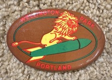 Rare c.1908–1915 Wellington Park Portland OR Antique Amusement Park Pinback picture