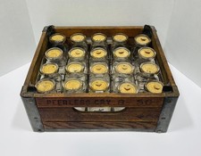 1950 Peerless Creamery Crate & 20 Milk Bottles Clifton Forge Covington VA picture