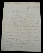 CIVIL WAR SOUTH CAROLINA CSA LETTER CAMP DUBOSE JAMES ISLAND picture
