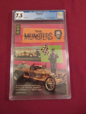 RARE 1966 6th  ISSUE THE MUNSTERS   GOLD KEY COMIC CGC 7.5 picture