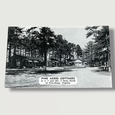 Postcard Pine Acres Cottages Petersburg Virginia Chrome Card D633 picture