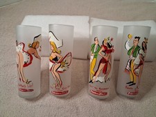 4 Vintage Modern Gay Fad Studio StyleDance CanCan/Bossanova Frosted Tom Collins  picture