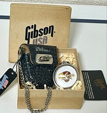 Vintage Gibson 100th Anniversary Pocket Watch 1994 Limited Edition Full Set picture