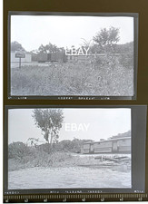 1955 New Haven RR Millbury, MA After Flood Station, Freight Yard Photo Negatives picture