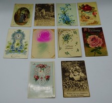 Antique Early 1900s Greetings Wishes Birthday etc. Postcards Set of 10 picture