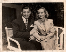 HOLLYWOOD CAROLE LOMBARD + CLARK GABLE PORTRAIT 1940s HURRELL ORIG PHOTO MA77 picture