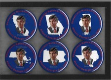 Six State Michael Mike Dukakis 1988 DNC Political Buttons Progressive Democrat picture