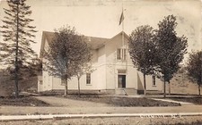 J48/ Erieville New York RPPC Postcard c1910 Union School Building 184 picture