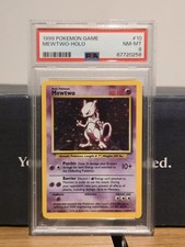 Pokémon TCG Mewtwo Base Set 10/102 Holo PSA 8 picture