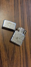 Zippo Engraved Floral Lighter Bradford USA Broken Top Joe Read Description picture
