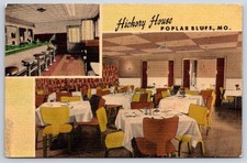 Bald Knob Vintage Missouri Postcard POPLAR BLUFF Hickory House Diner 1951 picture