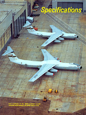 USAF Lockheed C-141B Prototype On Display Next To C-141A Vtg Magazine Print Ad picture