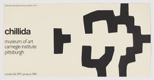 Eduardo Chillida Spanish Artist 1980 Original Poster lithograph Unsigned picture