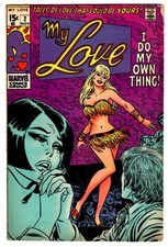 My Love #2 (Marvel Comics November 1969) VG/VG+ Stain back cover picture