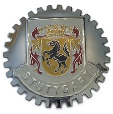 STUTTGART GERMANY COAT OF ARMS AUTOMOBILE GRILLE BADGE EMBLEM picture