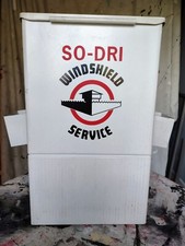 Vintage SO-DRI Windshield Service Metal Cabinet for Gas Service Station NOS picture