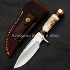 Custom Made 12C27 Steel Randall Model 25 Trapper REPLICA 5'' Blade w/Stag Handle picture