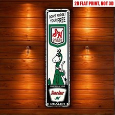 Green Dino Sinclair Oil Vintage Metal Sign Decor Cafe Bar Man Cave Outdoor Old picture