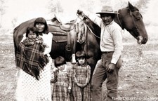A Northern Paiute Family near Mono Lake, California - Historic Photo picture