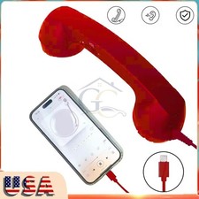 Vintage NOS Black desk wall Telephone HANDSET & cord for Phone 1949-60’s W6-500C picture