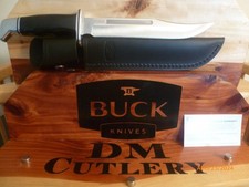 Buck 120 General 120BKS Brand New  Fixed Blade Knife, Leather Sheath  USA picture