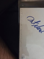 Art Monk Signed Index Card With COA  picture